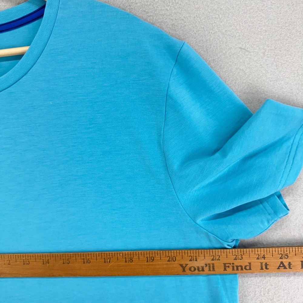 Outdoor Voices T-Shirt Mens Large Blue Comfort Stretch Performance Tee Casual - Picture 6 of 8